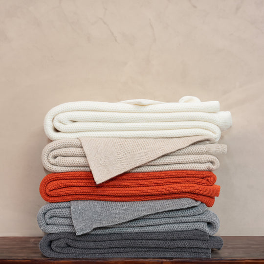 Domenica | Knit Cashmere Throw Blanket