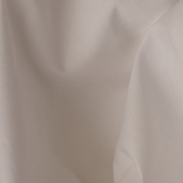 Crisp and cool LETTO Classic Cotton Percale fabric sample in color white, made in Italy