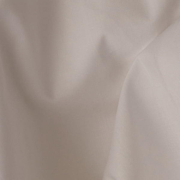 Crisp and cool LETTO Giza Reserve Cotton Percale fabric sample in color white, made in Italy